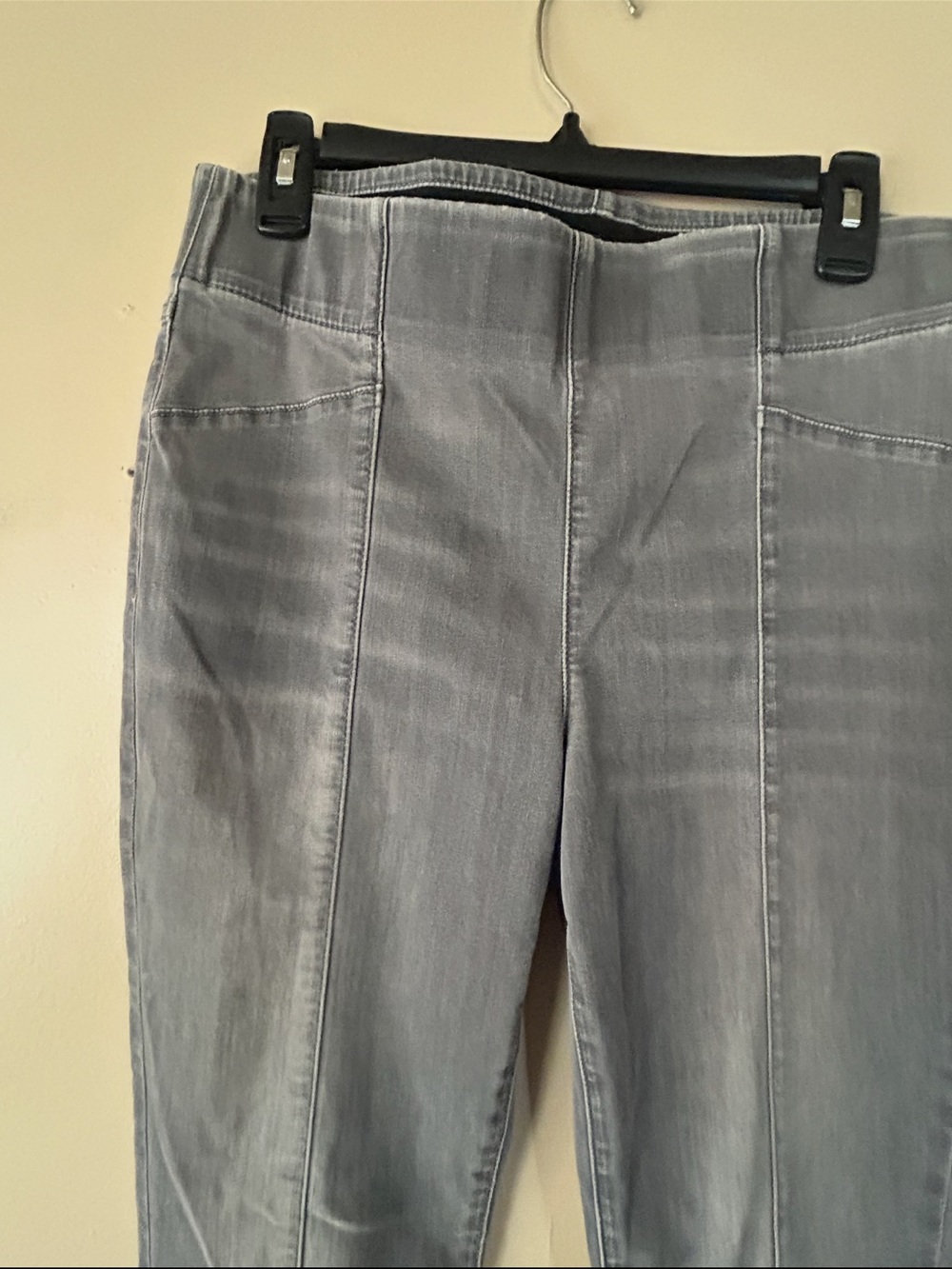 Simply Vera Vera Wang Pull-On Denim Jeans Size 12 Gray
